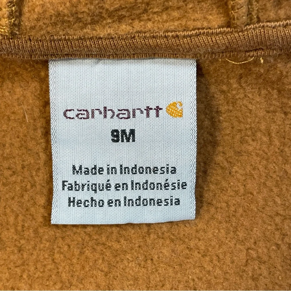 Carhartt Infant Fleece Zip Front Long Sleeve Coverall, Attached Hood - 9 Months